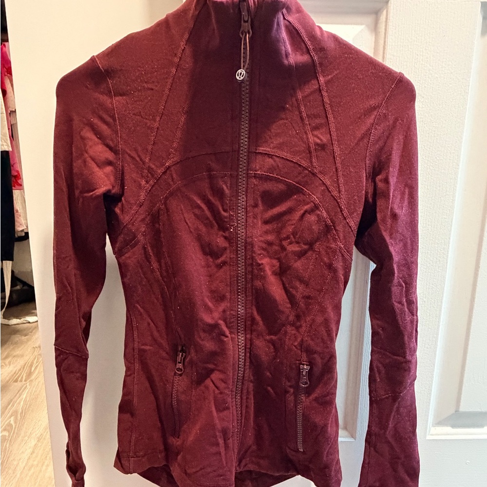 Lululemon Define Jacket burgundy size 4